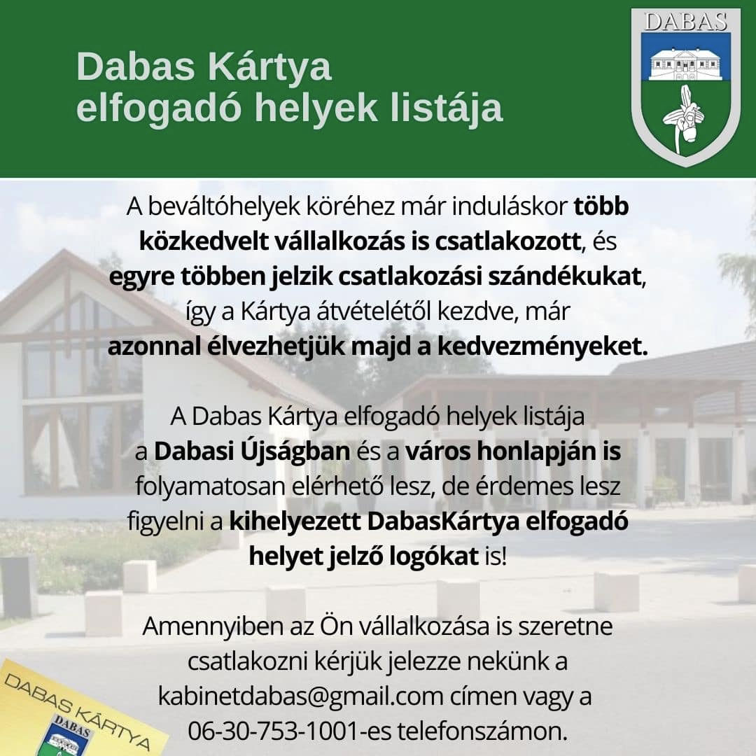Dabas Kártya Információk