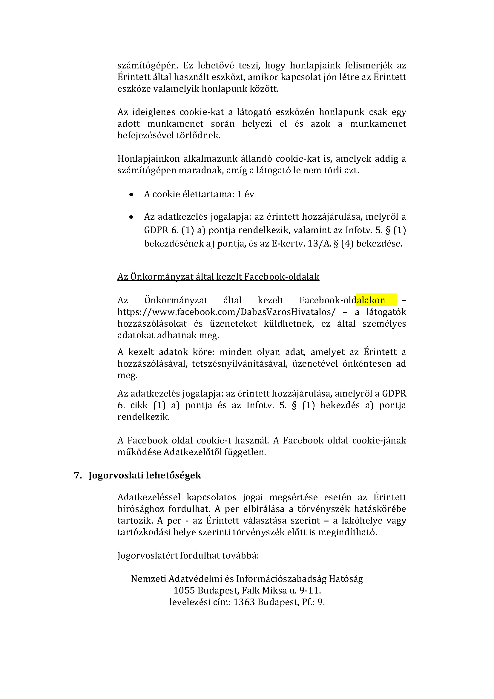 Dabaskartya adatkezelesi tajekoztato Oldal 10m