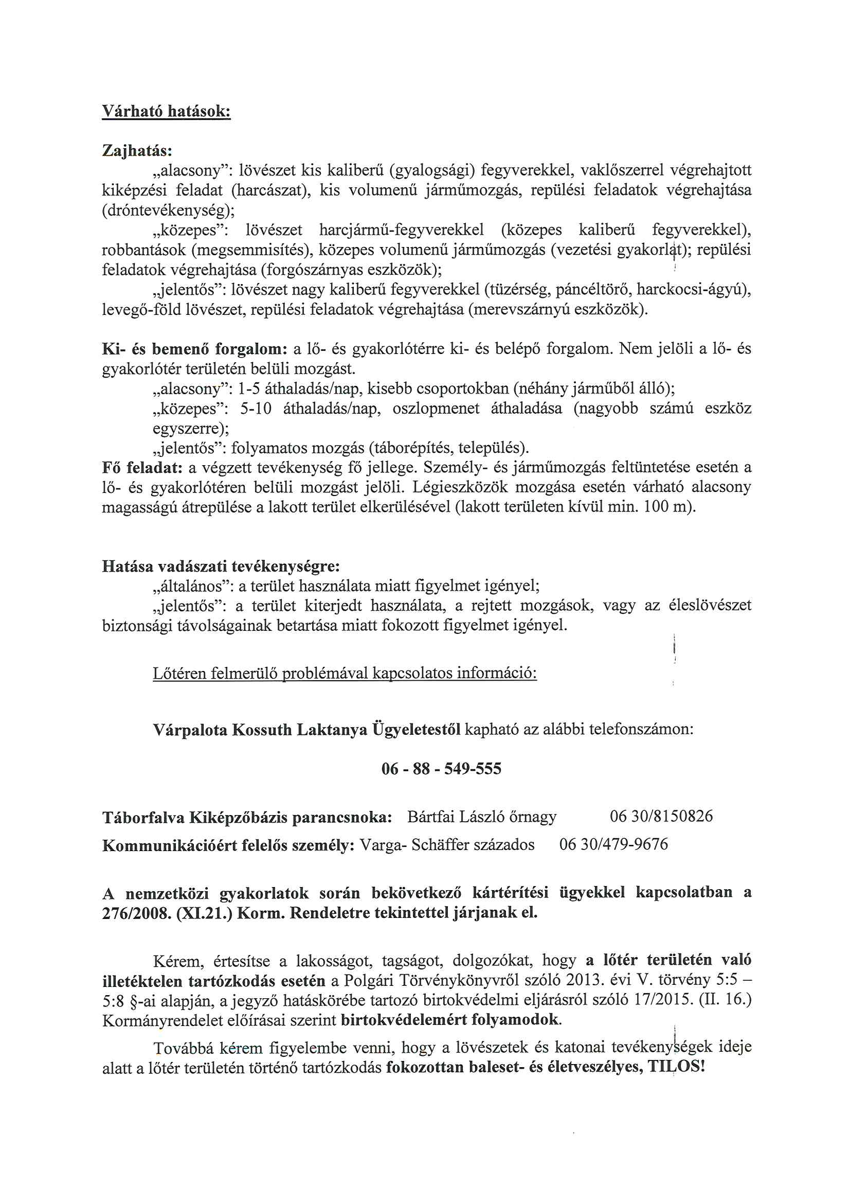Lőtérértesítő