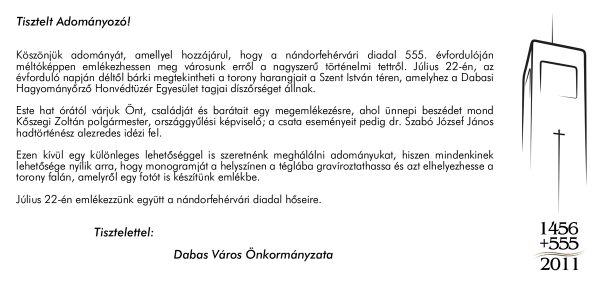 Tisztelt Adományozó!