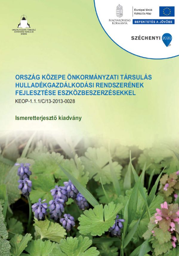 Szelektív hulladékgyűjtésről ismeretterjesztő kiadvány borítója