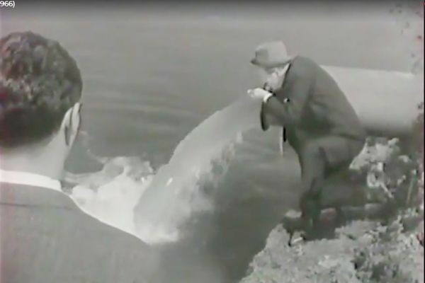 A „Büdösvíz” című mozifilm 1966. évi forgatása 