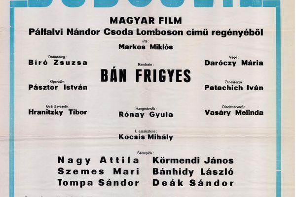 A „Büdösvíz” című mozifilm 1966. évi forgatása 