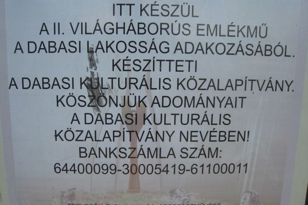 A dabasi II. világháborús emlékmű