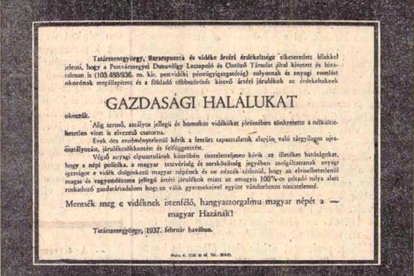 Dinnyés Lajos: Az Átokcsatorna című munkája