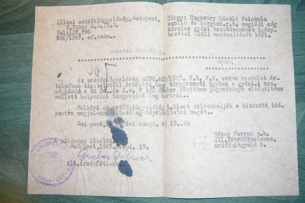 A család 1947-ben is harcolt a kisvasútért