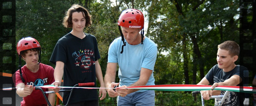 Extrémsport-pálya avató