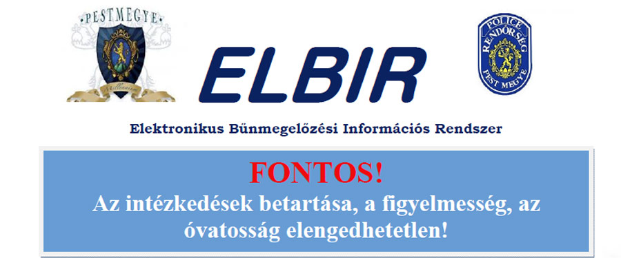 Elektronikus Bűnmegelőzési Információs Rendszer