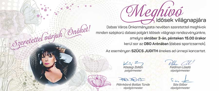 Meghívó idősek világnapjára