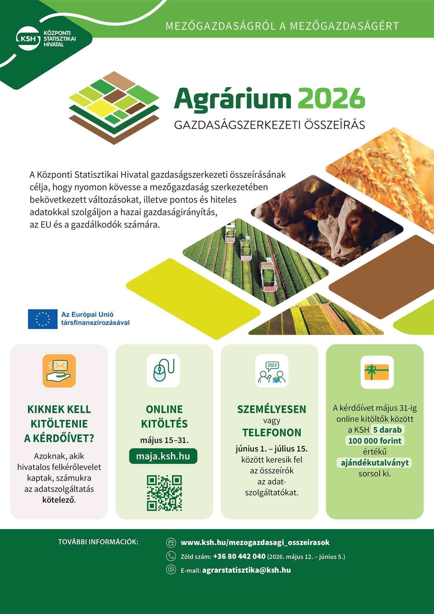 Agrárium 2026 - gazdaságszerkezeti összeírás plakátanyaga