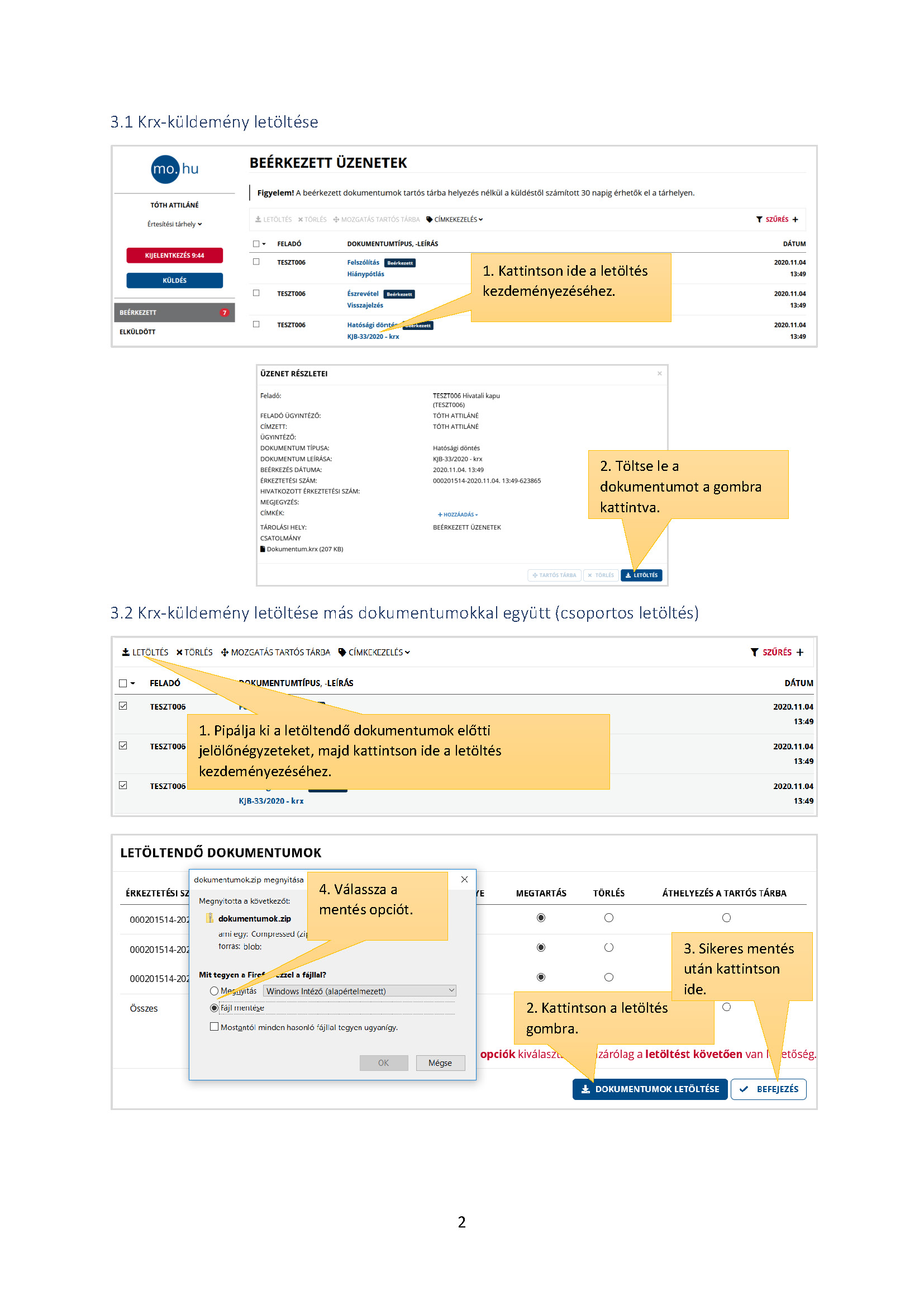 krx csomag megnyitasa Oldal 2