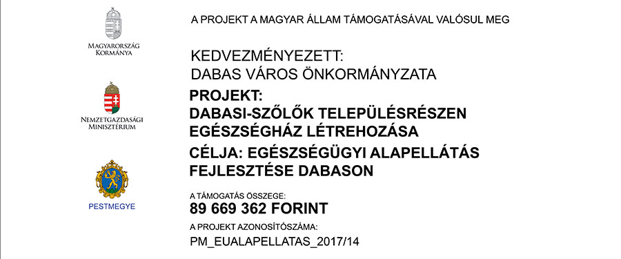 Magyar Állam támogatásából megvalósult fejlesztések