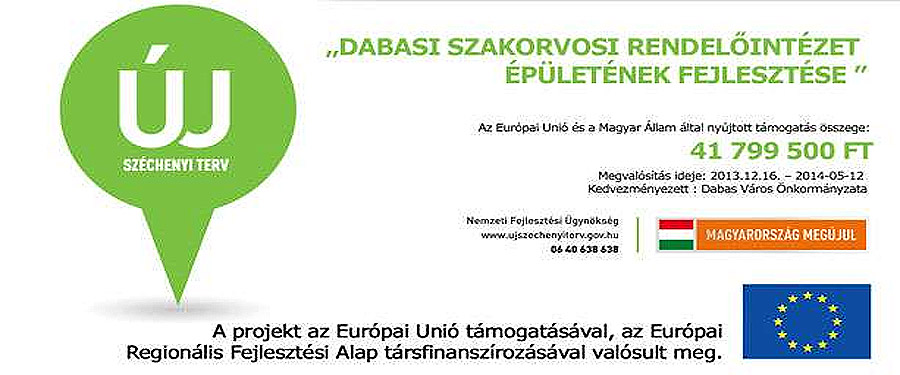 Dabasi Szakorvosi Rendelőintézet épületének fejlesztése