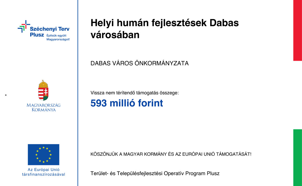 Helyi humán fejlesztések Dabas városában