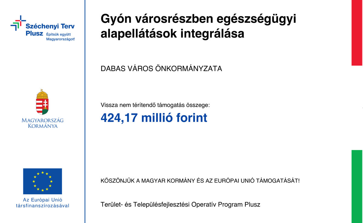Gyón városrészben egészségügyi alapellátások integrálása