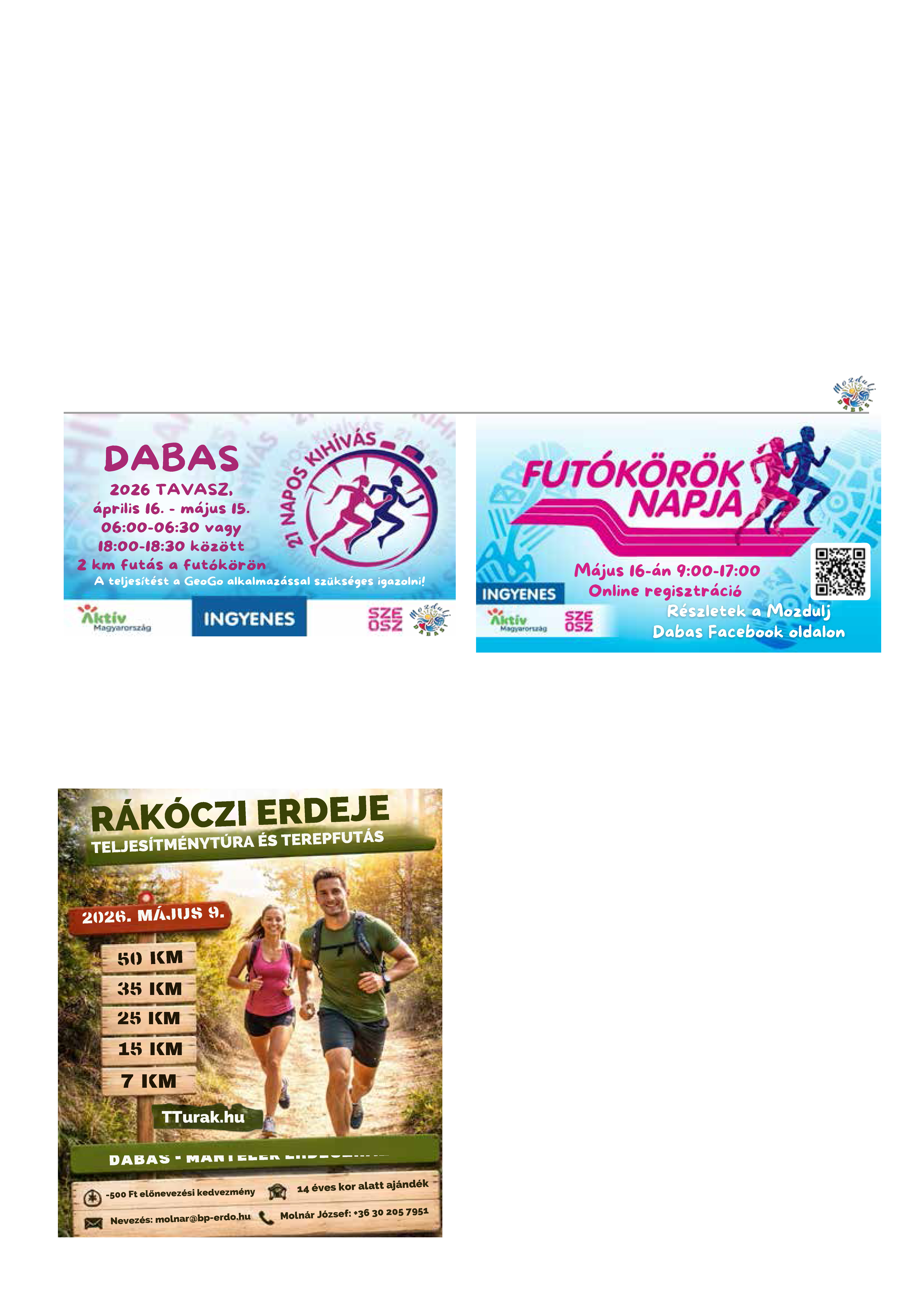 2026. április havi programok