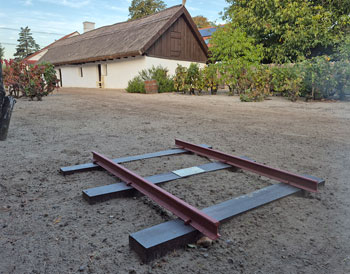 A Gyóni Unghváry birtok keskenynyomközű vasútjának mintaszelvénye